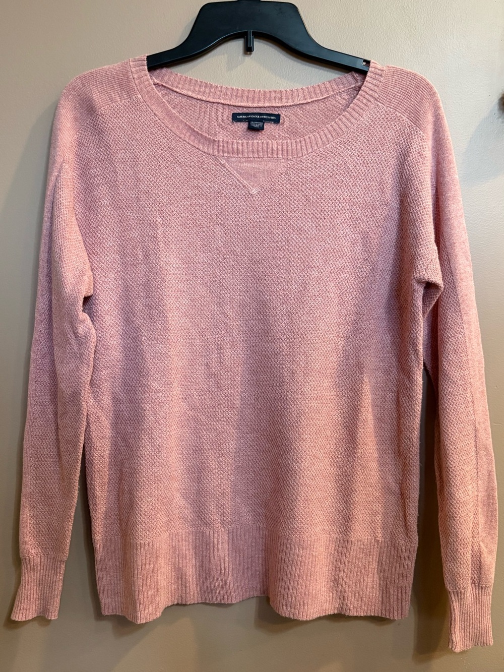 American Eagle Outfitters Blush Pink Crewneck Sweater lightweight size XS